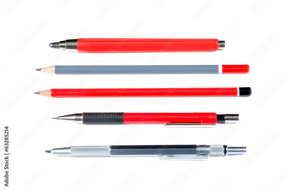 lead pencils isolated on white lead pencils isolated on white