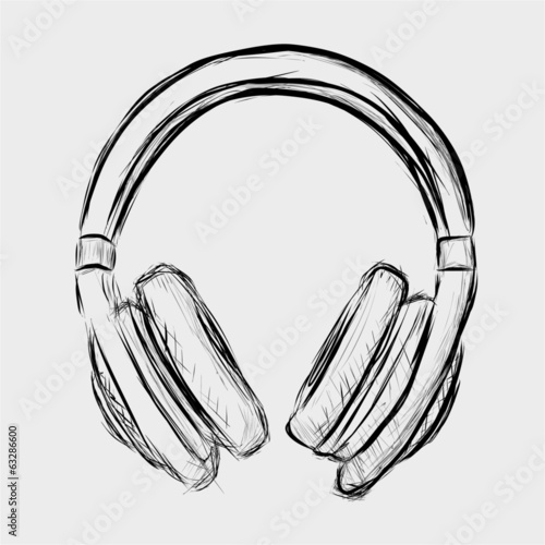 Headphones sketch