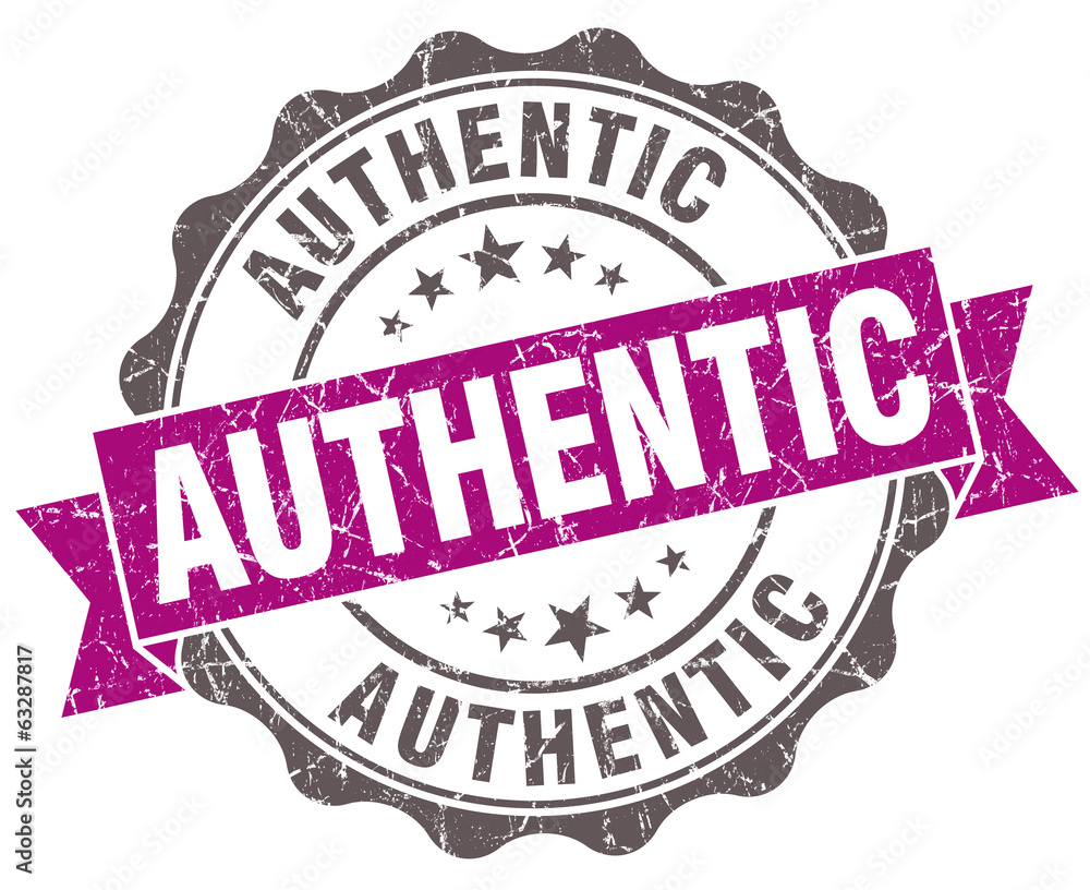 Obraz premium Authentic violet grunge retro style isolated seal