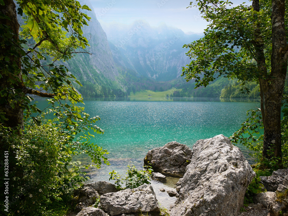 Obersee lake, Berchtesgaden, Germany