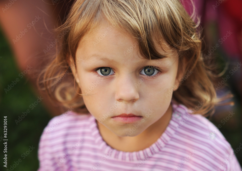 sincere look of the child sincere look of the child