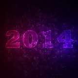 Abstract background with 2014