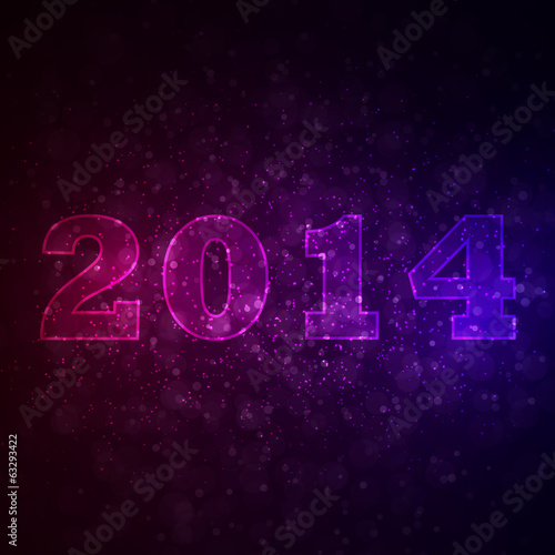 Abstract background with 2014