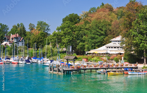 Resort Krumpendorf am Worthersee and Lake Worth . Austria