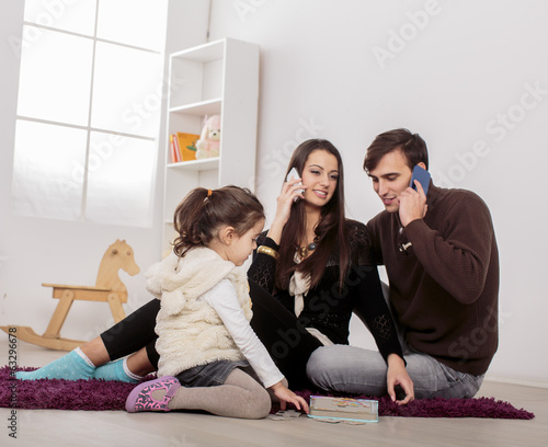 Family in the room