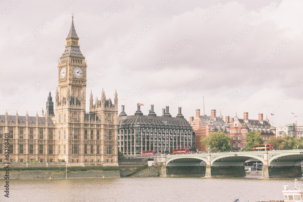 Obraz premium Big Ben and House of Parliament in London
