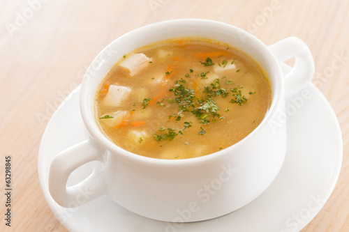 soup with croutons