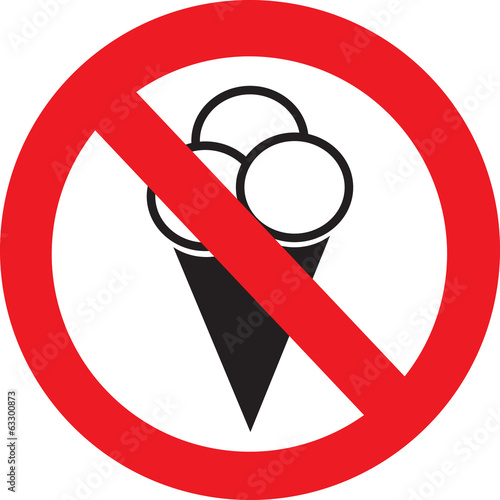 No ice cream symbol