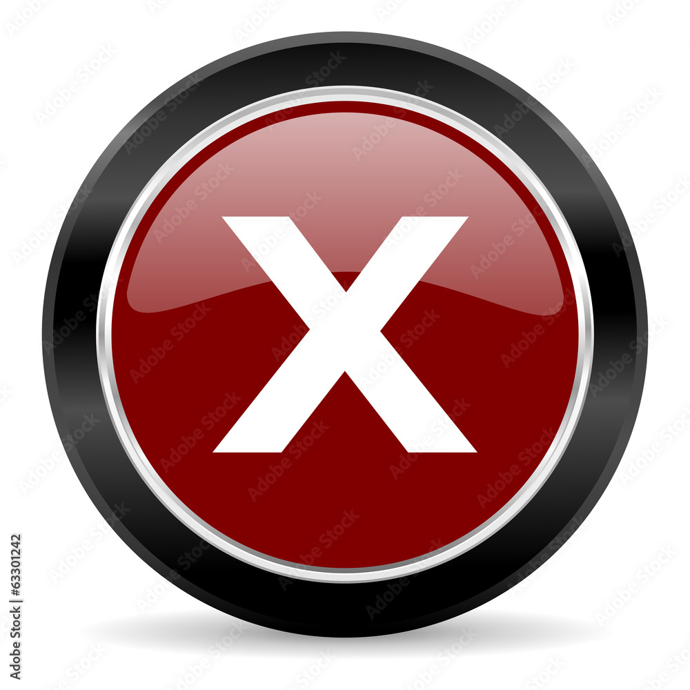 Fototapeta premium cancel icon