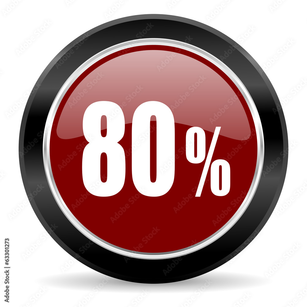 80 percent icon 80 percent icon
