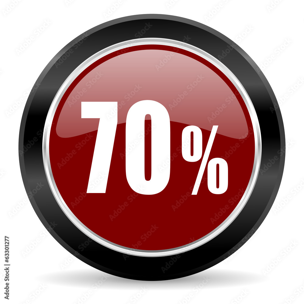 70 percent icon 70 percent icon