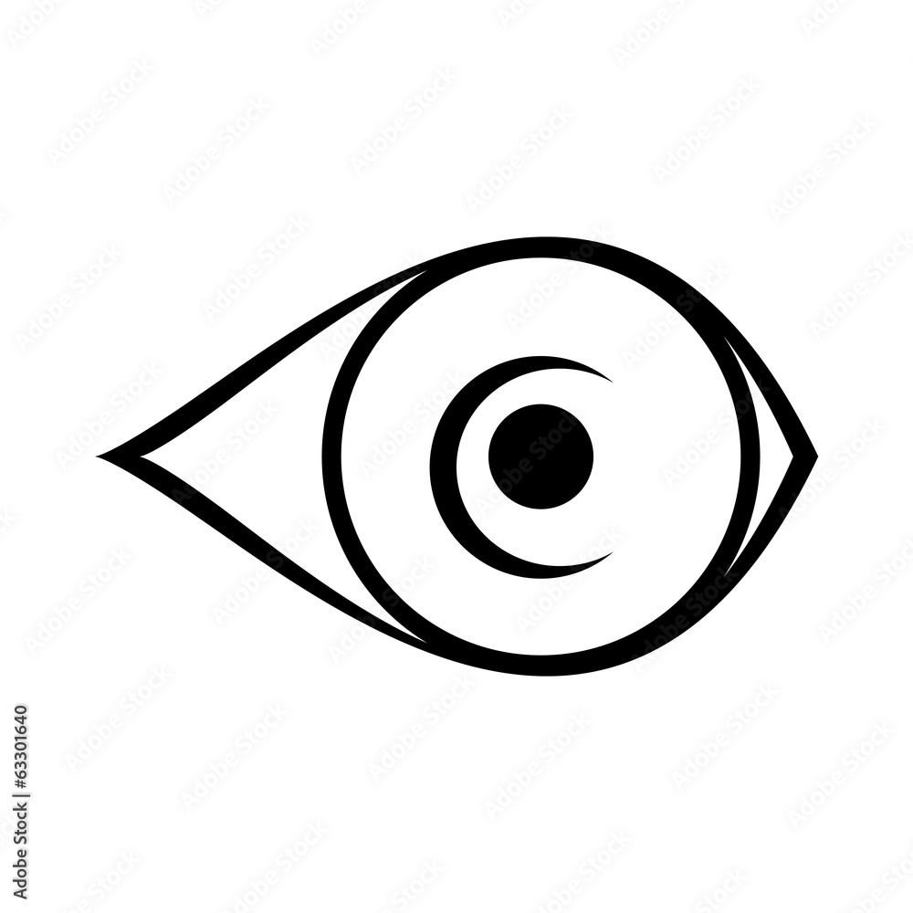 Obraz premium eye icon on white background