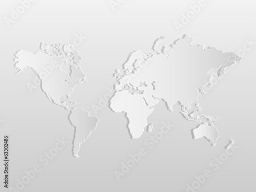 Paper World Map