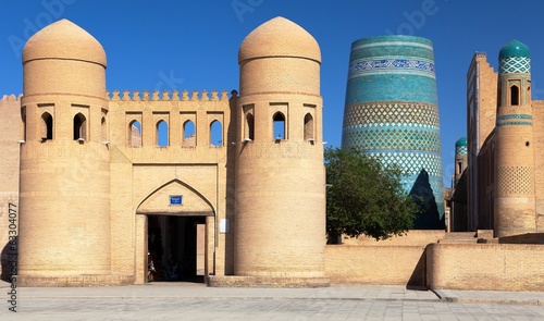 wall of Itchan Kala - west gate - Khiva - Uzbekistan photo