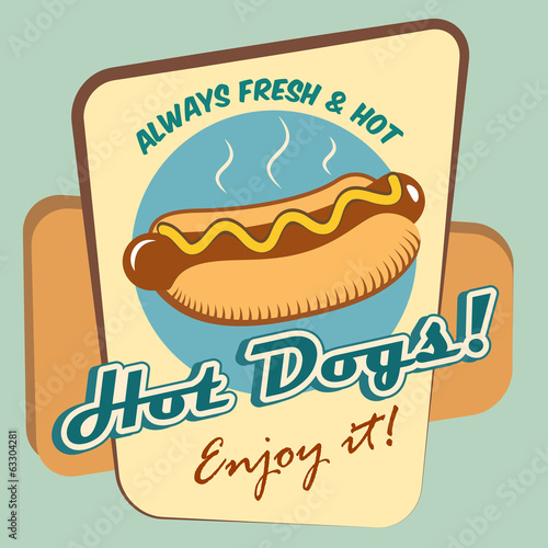 Hot dog poster