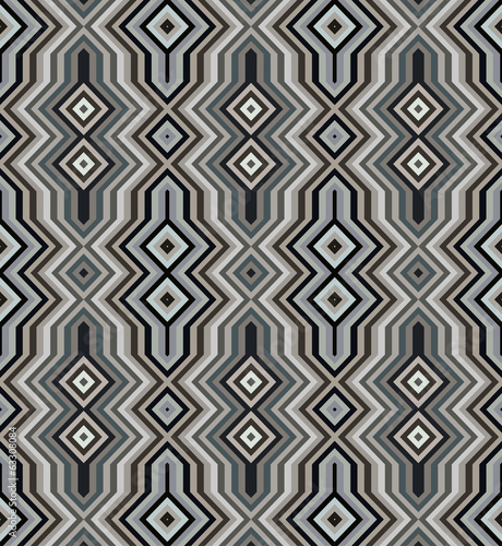 Color Abstract Retro Zigzag Vector Background