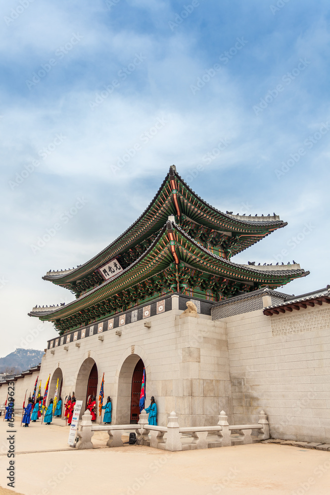 Obraz premium Gyeongbokgung Palace in Seoul , South Korea