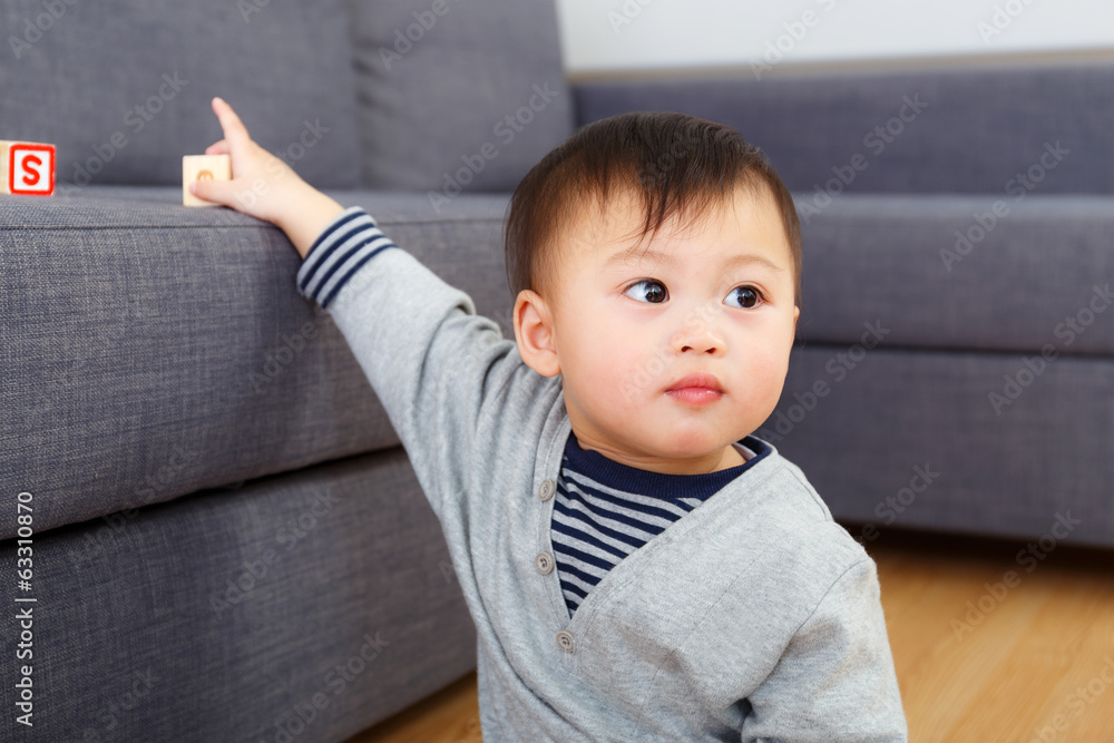 Aisa baby boy play toy block