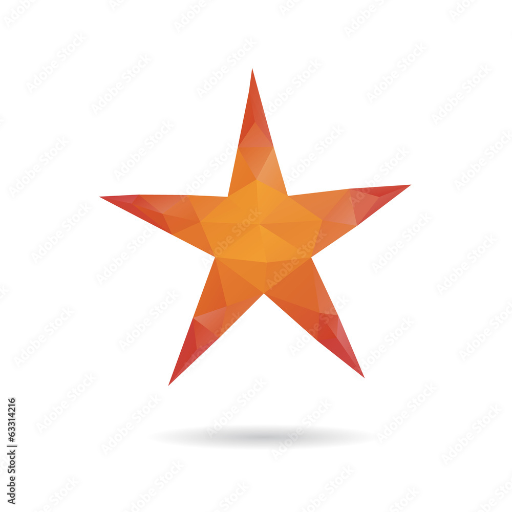 Obraz premium Star abstract isolated on a white backgrounds