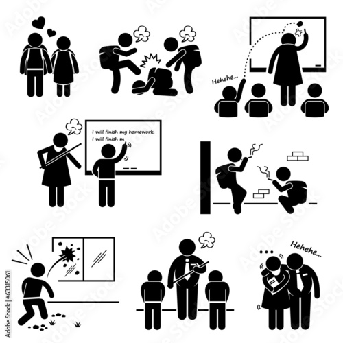 School Social Problem Student Teacher