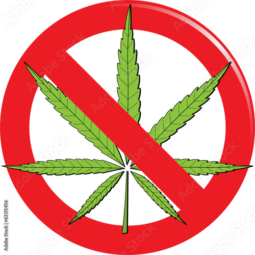 Marijuana prohibit sign