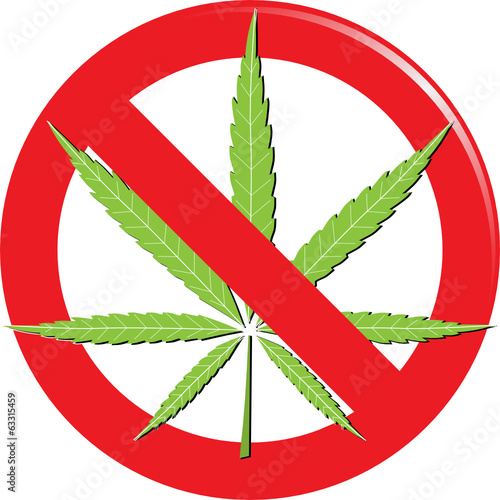 Marijuana prohibit sign