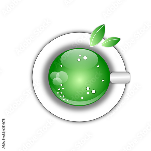 Tazza di tè verde