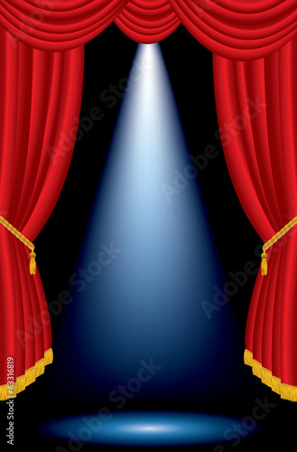 blue spot stage vertical