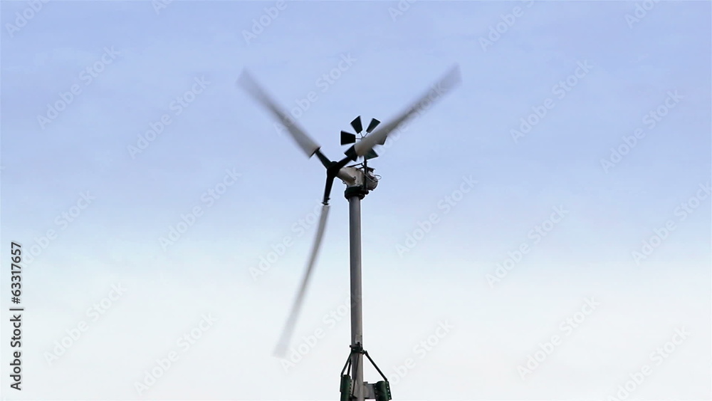 The turning wind turbine