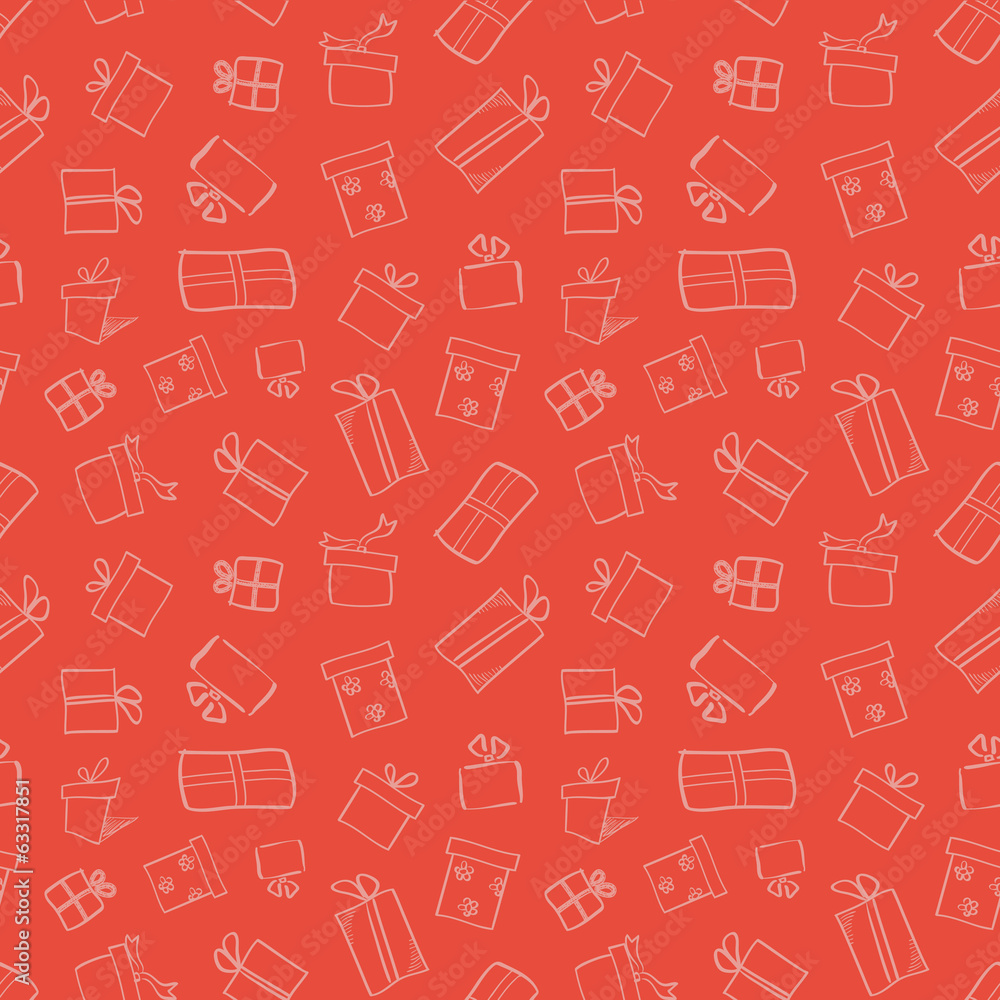 Gift boxes seamless pattern Gift boxes seamless pattern