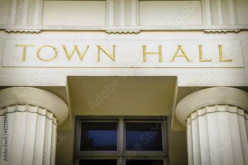 Town hall photo