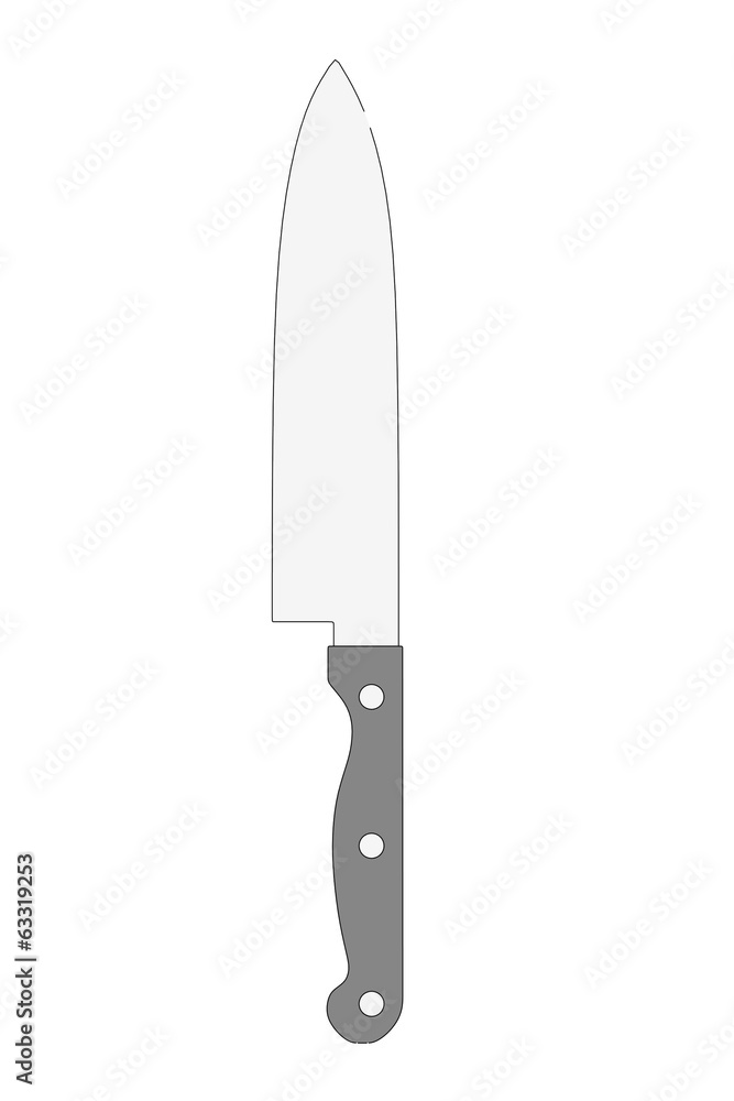 cartoon image of kitchen knife cartoon image of kitchen knife
