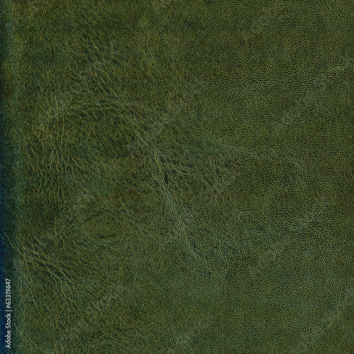 old worn green  leather