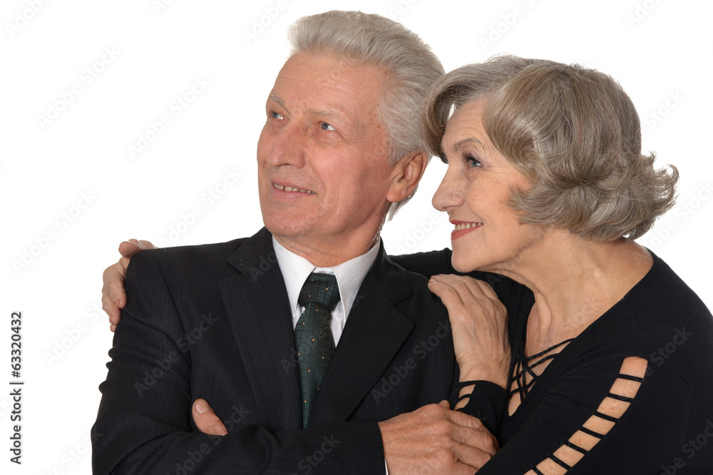 Portrait of an elder couple