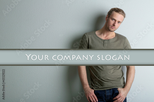 Fashion young model poses o...