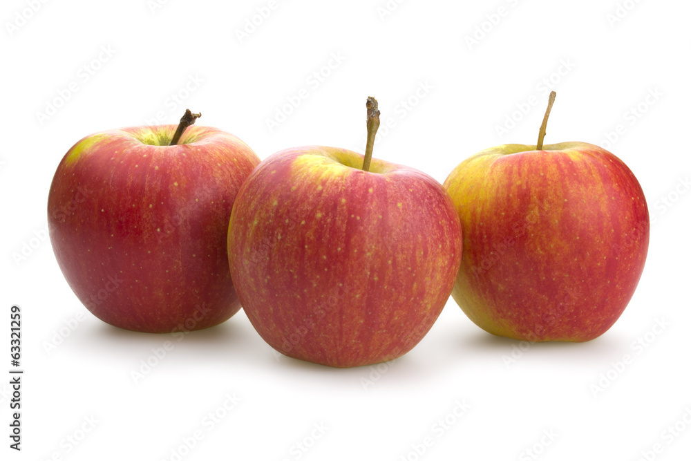 Three red apples Three red apples