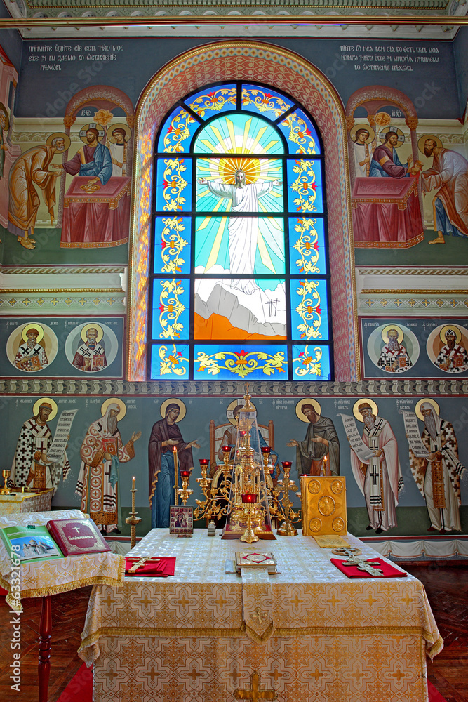 interior orthodox Temple of  Saints Cyril and Methodius