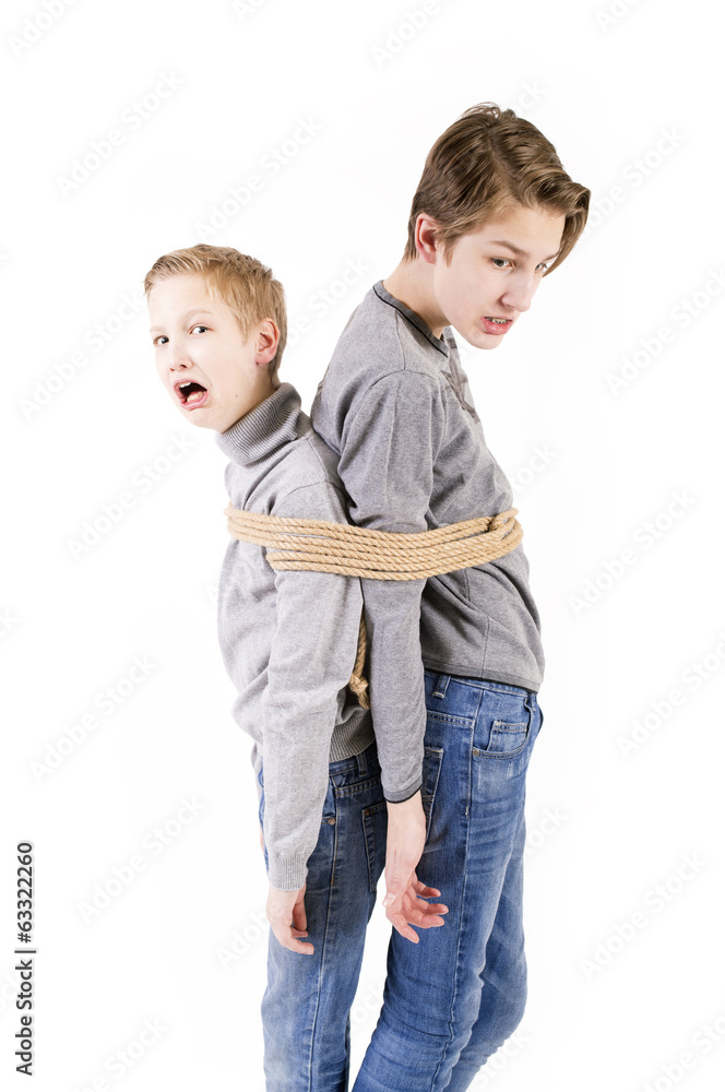 Brothers. Connected by a rope. Brothers. Connected by a rope.