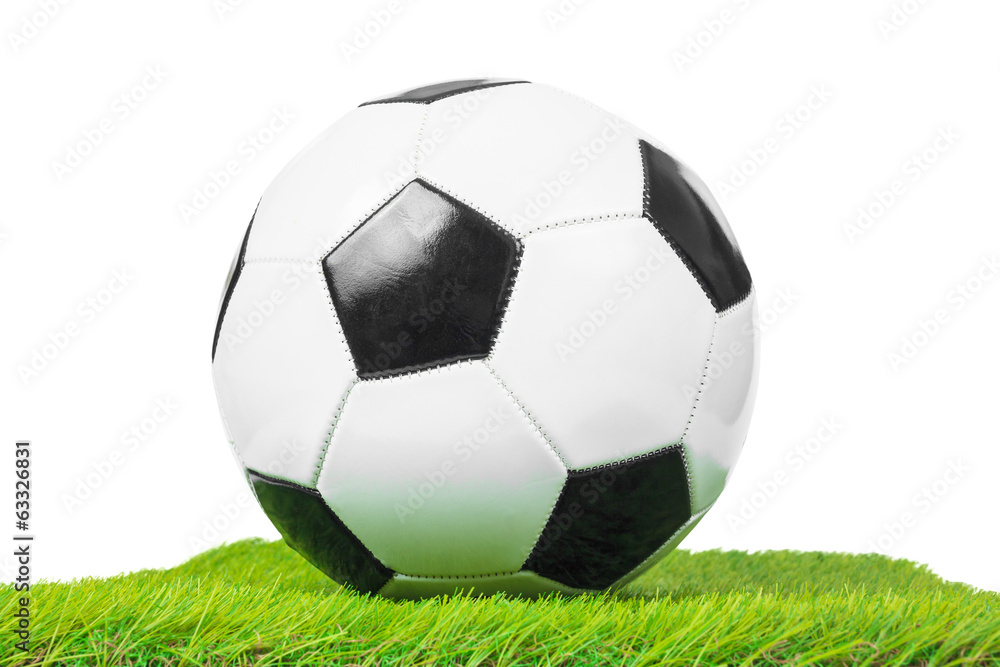 Obraz premium soccer ball on the field