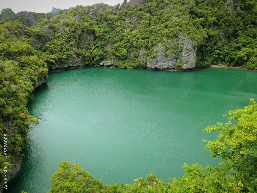 Emerald lagoon in Thailand