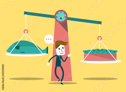 Business Data Analysis Concept. Vector