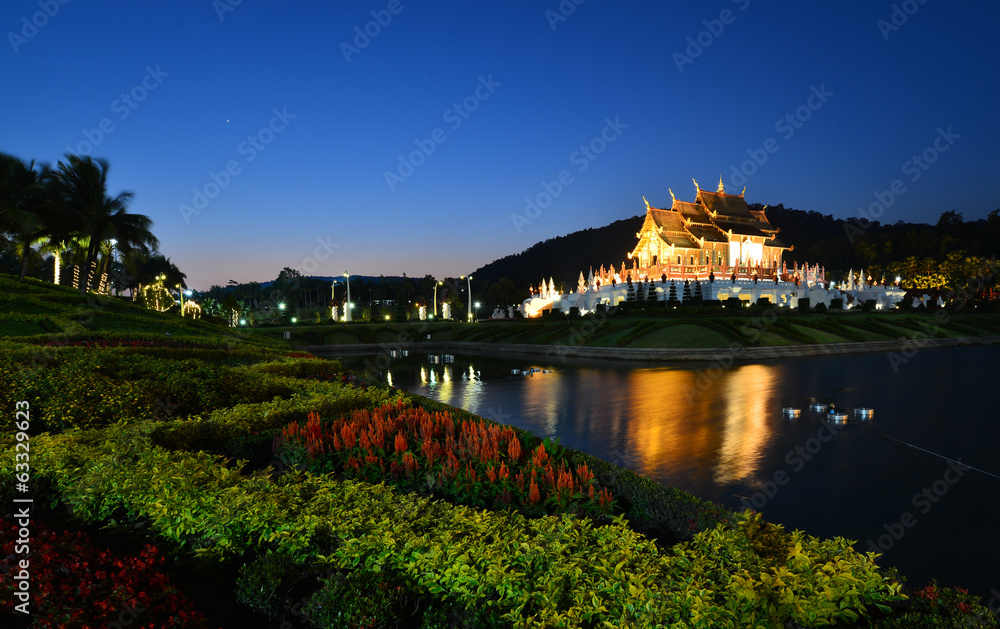 temple in the night temple in the night
