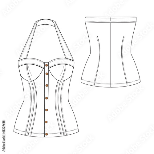 Sexy Bustier Illustration