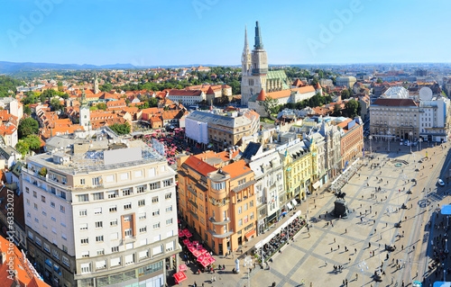 Zagreb city center photo
