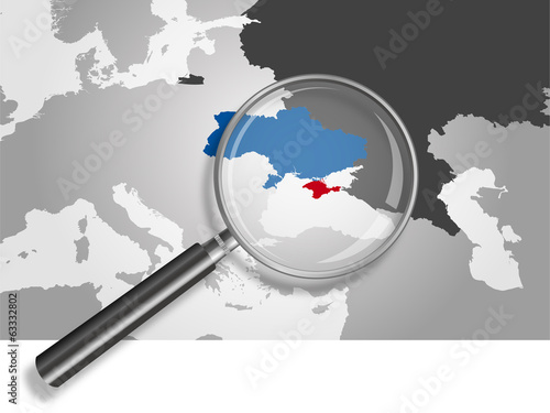 Landkarte *** Krim | Ukraine | Russland
