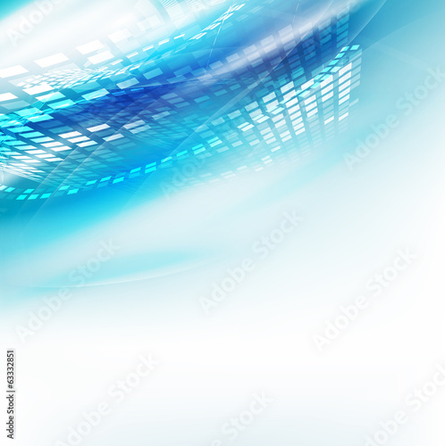 Abstract futuristic flow background for technology or science co