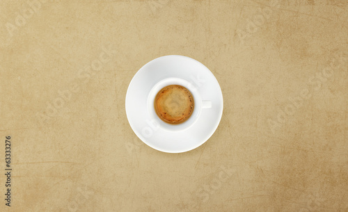 cup of coffee on marble table
