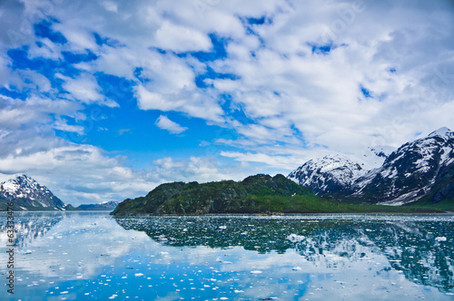Glacier Bay in Mountains in Alaska, United States