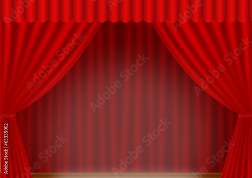 roter Vorhang Spot
