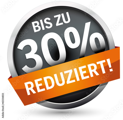 Button bis zu 30 Prozent reduziert